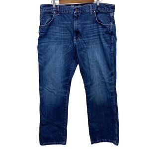 Wrangler Retro Slim Boot Jeans Mens 38x30 Medium Wash Blue Denim 77MWZSD Read